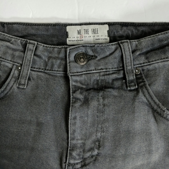 Free People Embroidered Girlfriend Jeans - Picture 3 of 5